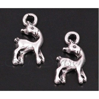Подвеска мет.№399 12х20мм цв.Silver (цена за 1шт)